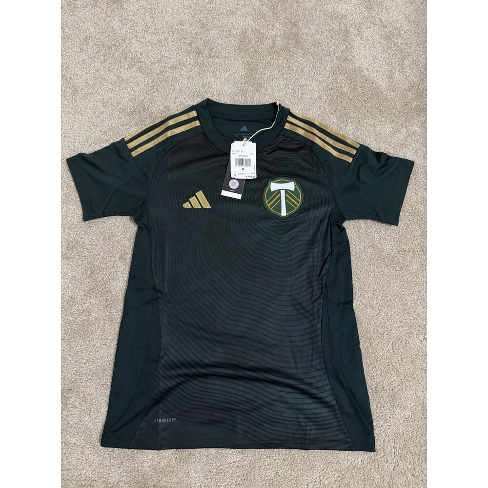 Adidas Portland Timbers 2025 Home Jersey Women’s Size S Green Tillamook MLS